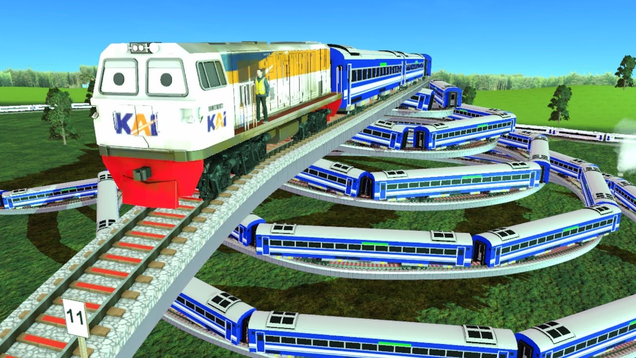 Perlintasan Kereta Api ‼️#13 KERETA API PANJANG BERGANTIAN