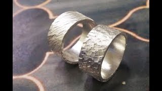 テクスチャーハンマーでリングを簡単アレンジ - YouTube