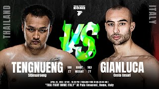 เต็งหนึ่ง ศิษย์เจ๊สายรุ้ง VS Gianluca Costa Cesari - THAI FIGHT ROME | ไทยไฟท์โรม