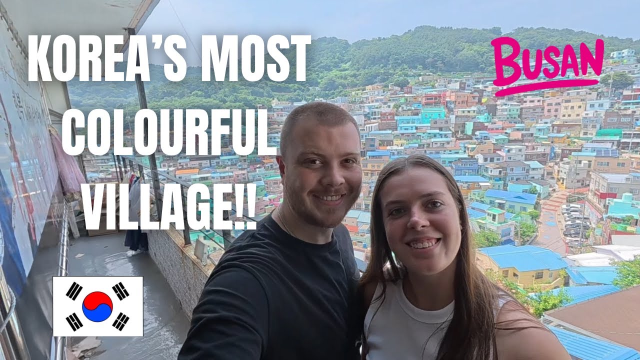 THE MOST COLOURFUL PLACE IN KOREA 🇰🇷🎨 | GAMCHEON Village + Viral EGG DROP Sandwich 🔥