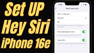 How to Turn on Hey Siri on iPhone 16e