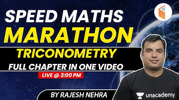 All SSC Exams Special | Speed Maths Marathon by Rajesh Nehra | Trigonometry