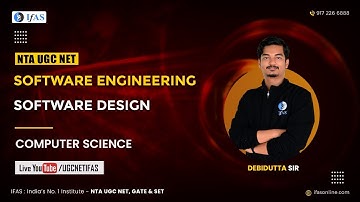 Software Design in Software Engineering in Hindi | NTA UGC NET | FOUNDATION BATCH | IFAS