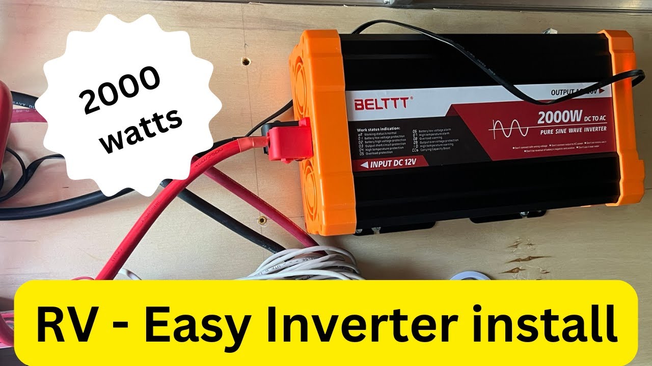Easily Upgrade Your RV Electrical System with a 2000W Inverter - YouTube