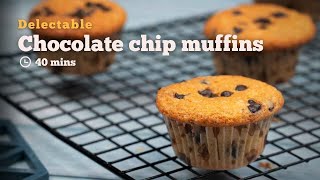 Chocolate Chip Muffins | Homemade Muffins | Super Soft and Moist Muffins | Cookd screenshot 2