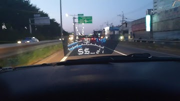 ActiSafety 4E OBDII Cars Head Up Display Film 5.5" Screen HUD Head-Up Display Windshield Projector O