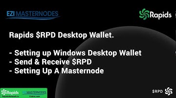 Rapids Network Windows Desktop Wallet Download & Setting Up Masternodes