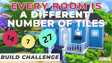 🔳Every Room is a Different Number of Tiles...The Struggle is Real // Sims 4 Build Challenge