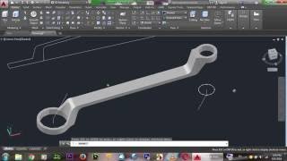 AutoCAD 3D, How To Draw Spanner In AutCAD, Basic Training, 3D Modeling