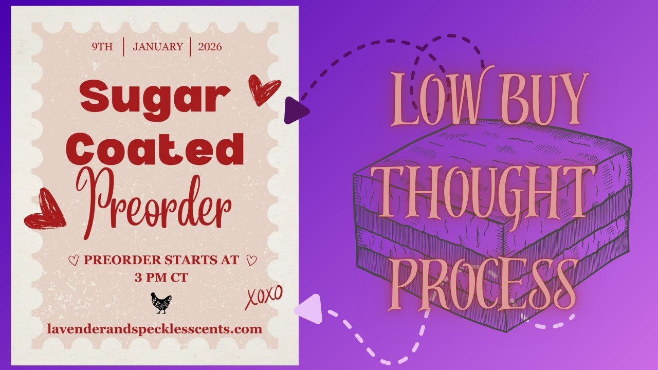 Ход мыслей о покупке товара по низкой цене во время предварительного заказа (Lavender & Speckles)