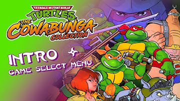 TMNT The Cowabunga Collection: Intro & Game Select Menu