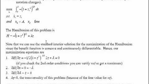 Introduction to AGEC 637 Lecture 3: The basics of optimal control