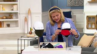 Zunie Set of 4 Cloth Face Coverings Choice of Size on QVC