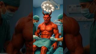 The demon saves Hulk’s life by selling his own kidney. 🥹 #shorts #ai #demonn#hulk