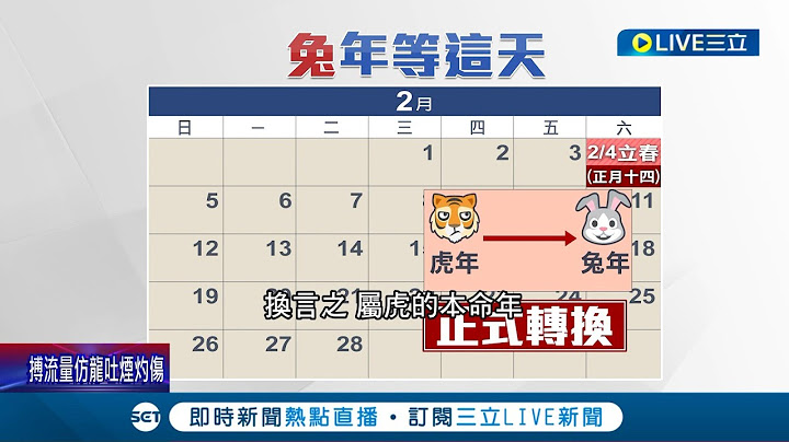 初一還不算是兔年? 民俗專家曝"節氣立春"才算兔年犯太歲警報未解除 初一春節禁忌多"這些事情"千萬別做｜記者 夏邦明 王翊軒｜【LIVE大現場】20230121｜三立新聞台 - 天天要聞