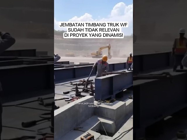 JEMBATAN TIMBANG TRUK HERCULES-TS COCOK UNTUK LOKASI PROYEK YANG DINAMIS‼️🤩 #timbangandigital