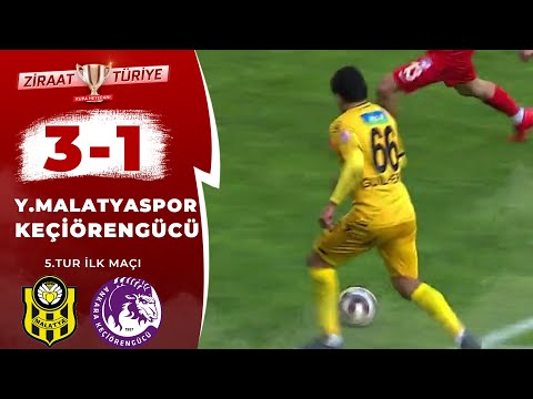 Yeni Malatyaspor 3 - 1 Keçiörengücü MAÇ ÖZETİ  (Ziraat Türkiye Kupası 5.Tur İlk Maçı) 03.12.2019