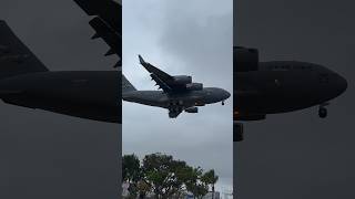 C-17 Globemaster from Dover Air Force Base landing at LAX!