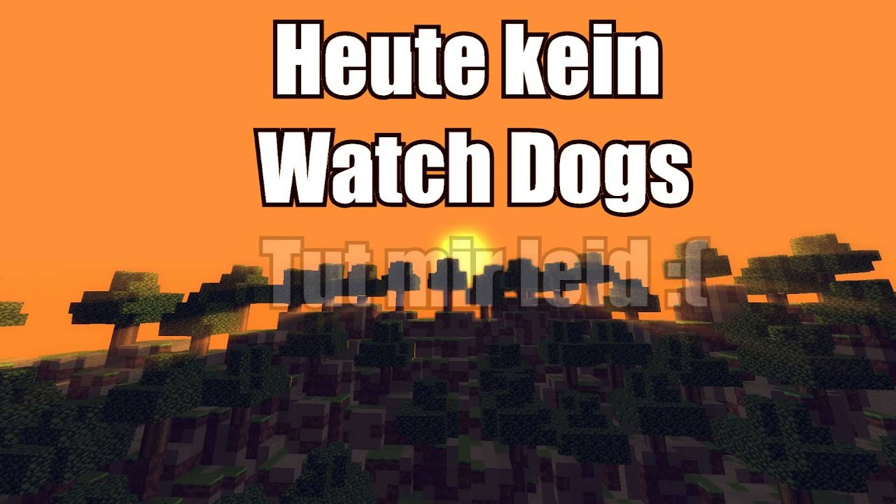 Heute kein Watch Dogs/sonst normaler Upload!