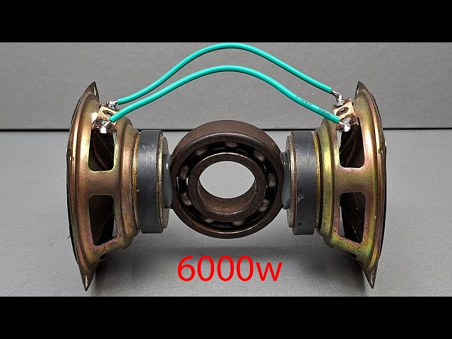 100% free energy generator 220v 6000w self running from speaker gear with bearing