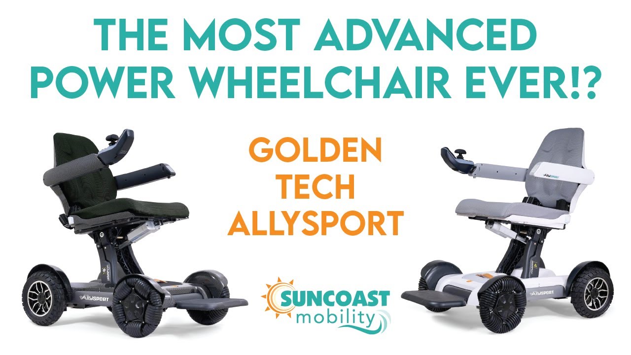 Golden Ally Sport Folding Power Wheelchair | Travel-Friendly, Automatic, Lightweight & Portable