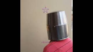 Knight Armor Crusader Templar Helmet, Helm Steel#shorts