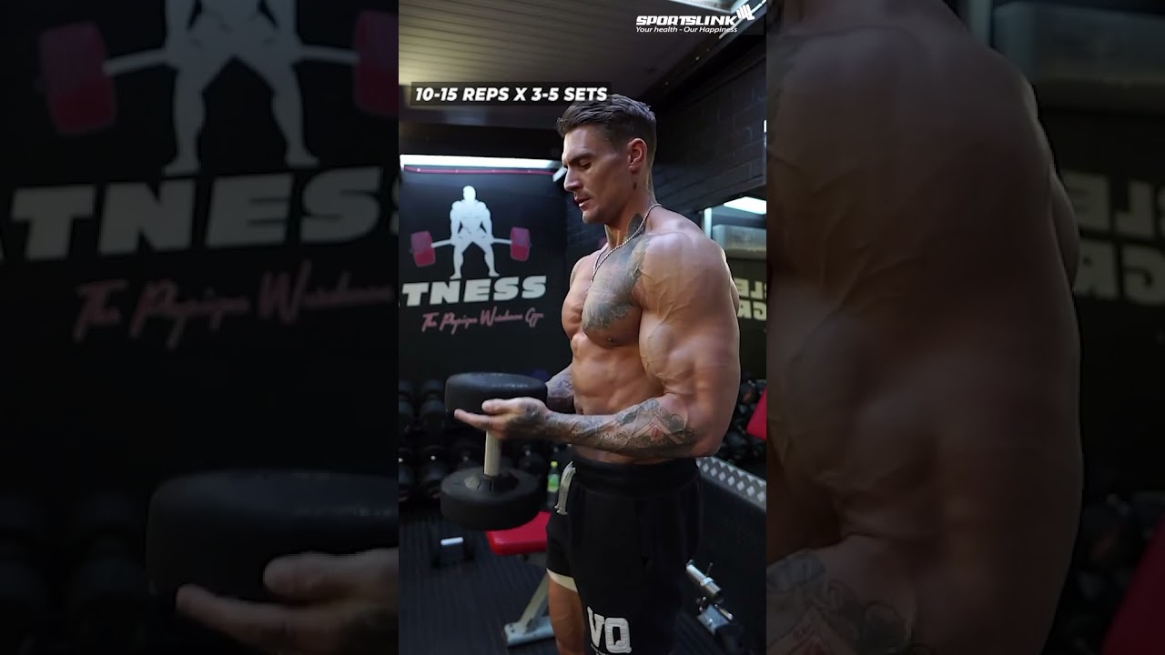 5 tập tay trước với tạ đơn