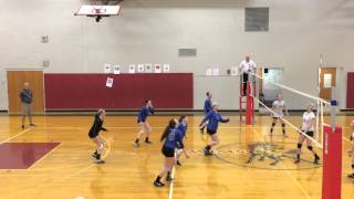 Kaylie playing on 8th grade team 03162015
