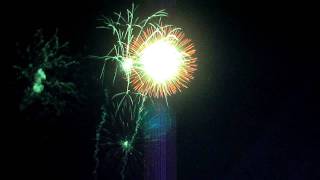 National Anthem & Fireworks begin - Cascade Falls, Jackson MI 7-03-2011