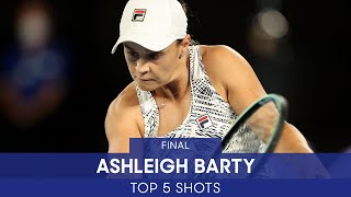 Celebrity Ashleigh Barty | Top 5 Shots (F) | Australian Open 2022 Net Worth