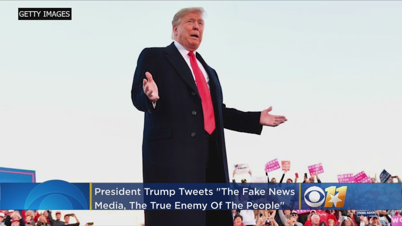 President Trump Says Fake News Media Is The True Enemy