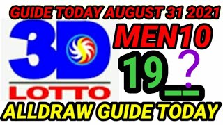 3d guide today august 31 2021 men10 update