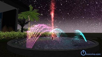 Đài phun nước lắp sẵn mẫu C2