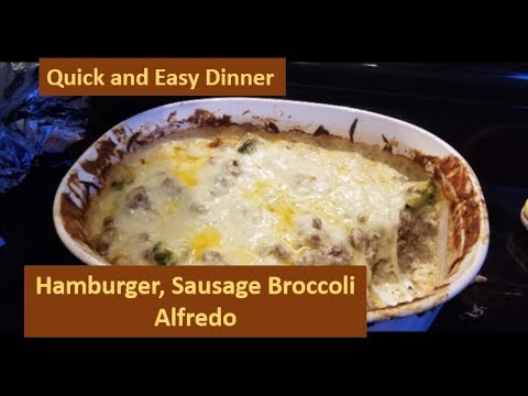 Sausage Hamburger Broccoli Casserole | KETO Friendly