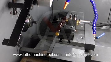 Automatic CNC lathe with feeder