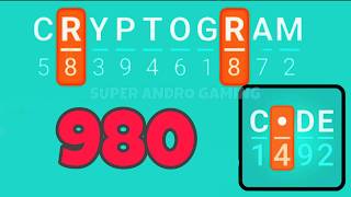 CRYPTOGRAM 980