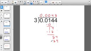 Lesson 117:  Dividing a Decimal Number by a Whole Number