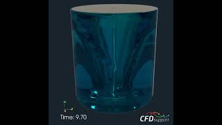 Rushton Impeller CFD Simulation | Multiphase Mixing & VoF Analysis with TCAE