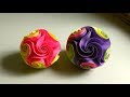 Twirl star ball (star rose) - step by step tutorial - EzyCraft