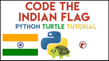 Python Turtle - Code the Indian Flag Tutorial