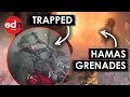 Israeli soldiers trapped by hamas grenade assault