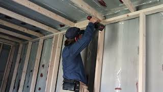 Framing Shipping Container Ceiling