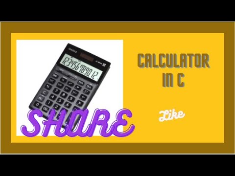 Calculator in C language using if-else if statement || English || part-10