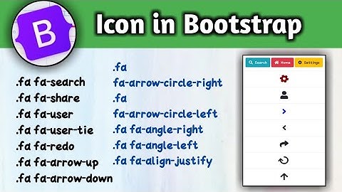 Icon in Bootstrap || how to create font awesome icon in html page with bootstrap. in hindi