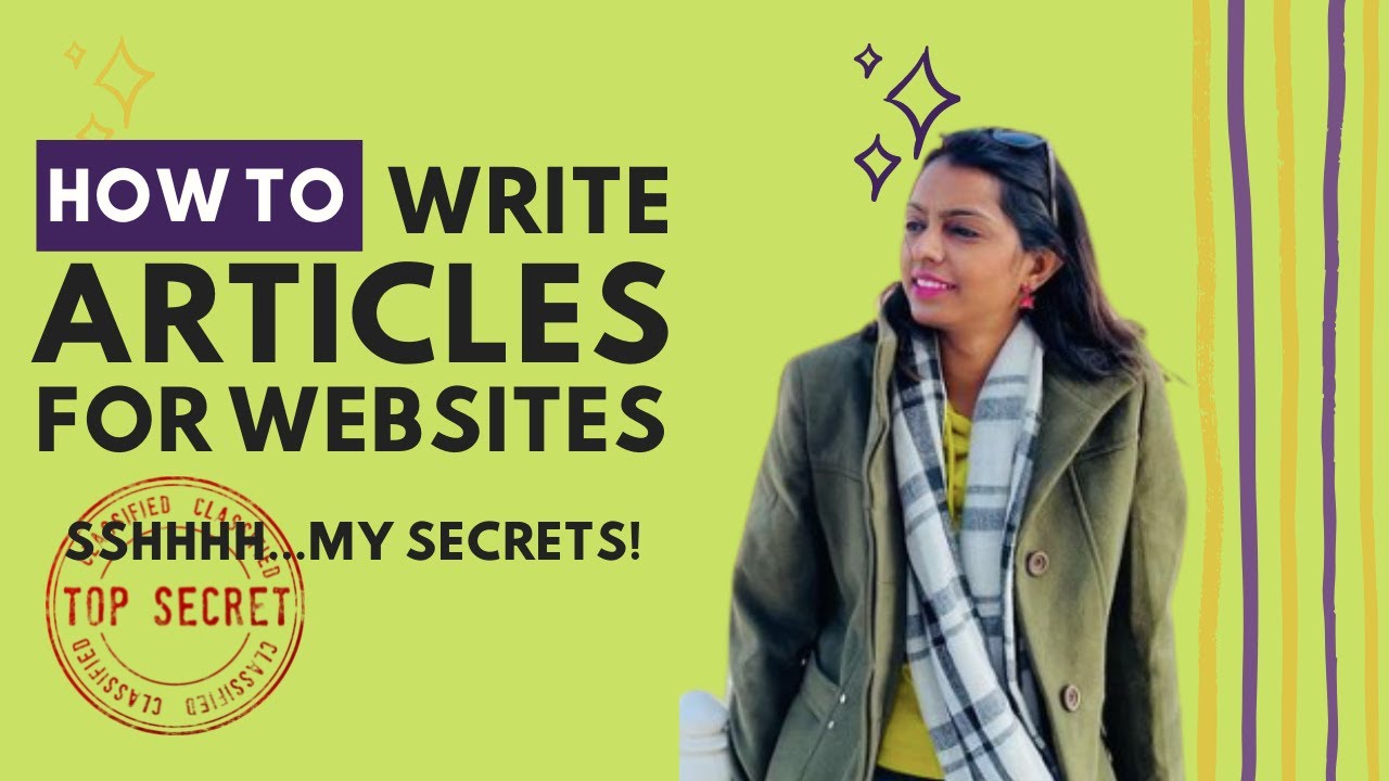 how to write articles for websites