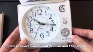 JCC Dynamic Music Alarm Sound Silent Alarm Clock Unboxing and review - T831