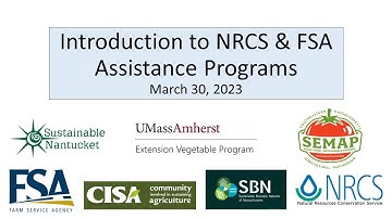An Introduction to FSA and NRCS Assistance Programs