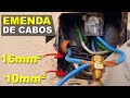 CABOS 10mm² e 16mm²! Emenda no PADRÃO com conector SPLIT BOLT