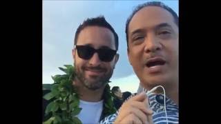 #AlexOLoughlin with Billy V on Sunrise - #H50 Season 7 Blessing Ceremony
