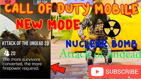 Nuclear bomb in Attack of the undead 20|Cod mobile|Mr.Sardonic Gamer